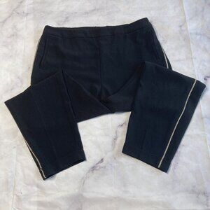 Chicos Pull On Dress Pants Womens Size 2.5 US 14 Flowy Shiny Stripe